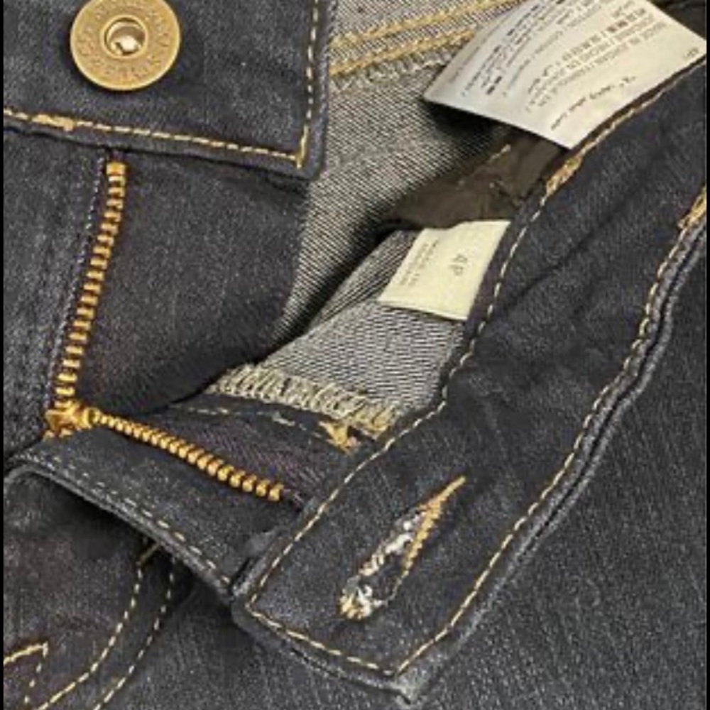 Style & Co‎ NWT Curvy Cuffed Capri ~4 Petite~ Dark Blue Wash Denim~ - Picture 8 of 16